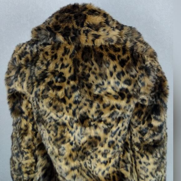 J. Crew Faux-fur leopard coat Size XXS - Picture 13 of 16